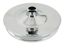 Load image into Gallery viewer, RACING POWER CO-PACKAGED R8941 Power Steering Pulley GM Chrome
