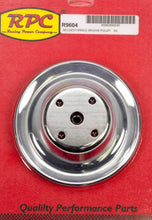 Load image into Gallery viewer, RACING POWER CO-PACKAGED R9604 Chrome Steel Water Pump Pulley Long SBC 6.3 Dia