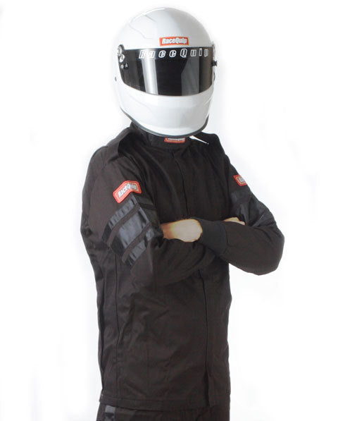 RACEQUIP 111008 Black Jacket Single Layr 3X-Large