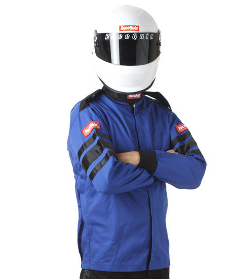 RACEQUIP 111022 Blue Jacket Single Layer Small
