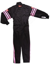 Load image into Gallery viewer, RACEQUIP 1950895 Black Suit Single Layer Kids Large Pink Trim