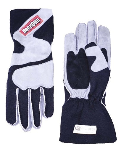 RACEQUIP 356602 Gloves Outseam Black/ Gray Small SFI-5
