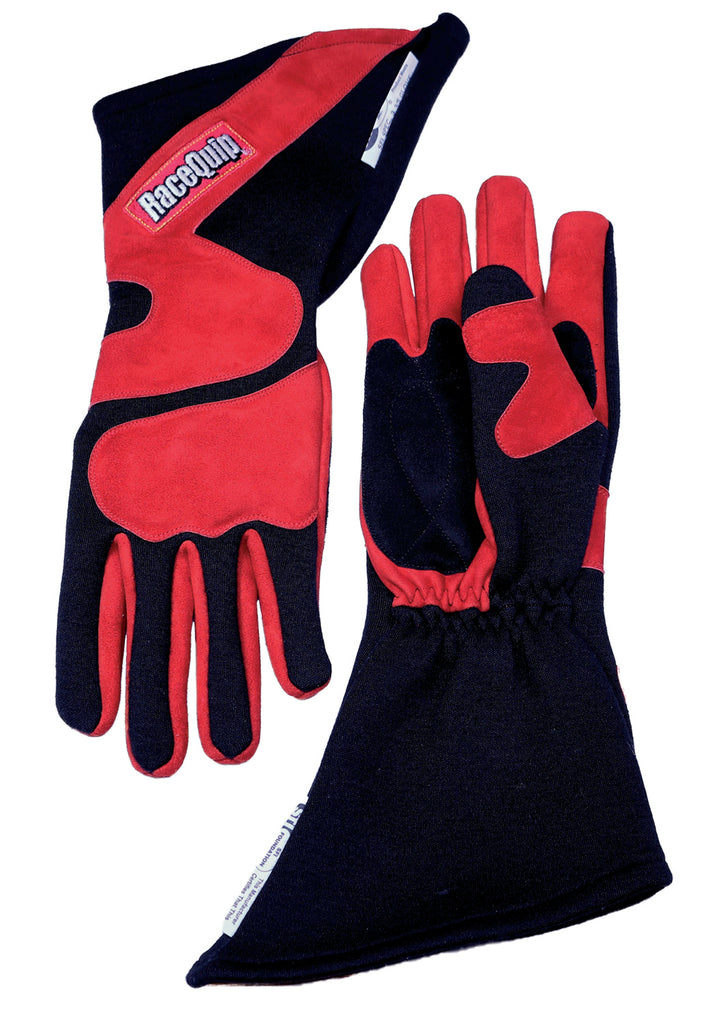 RACEQUIP 358107 Gloves Outseam Black/Red XX-Large SFI-5