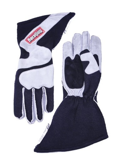 RACEQUIP 359602 Gloves Outseam Black/ Gray Small SFI-5