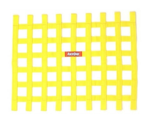 RACEQUIP 721035 Ribbon Window Net Yellow Non-SFI 18in x 24in