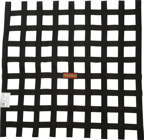 RACEQUIP 726007 Ribbon Net 21x24 SFI Black