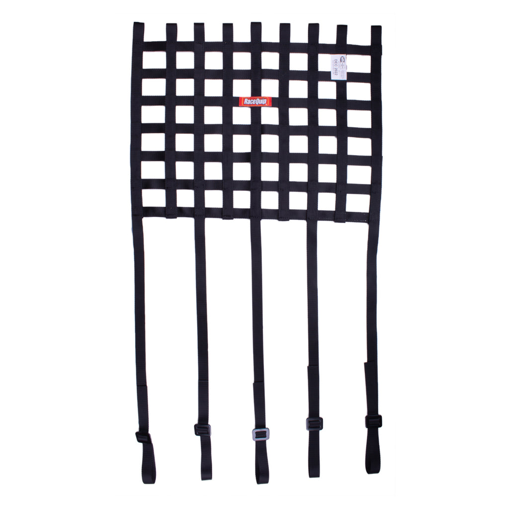 RACEQUIP 825005 Window Net 18inx24in w/ Strap Mounts SFI