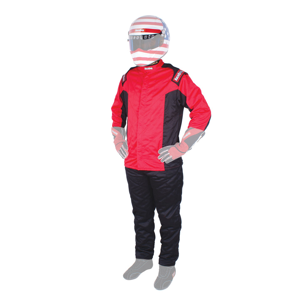 RACEQUIP 91619159 Jacket Chevron-5 Red Large SFI-5
