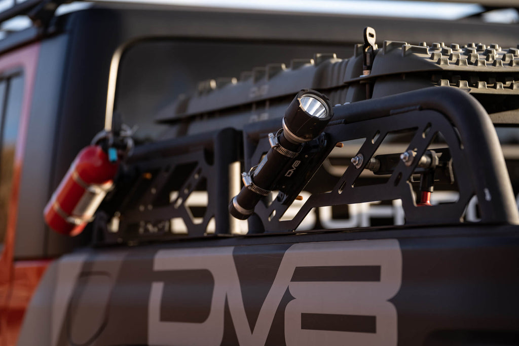 DV8 Offroad RRUN-01 20-22 JEEP GLADIATOR JT AND 15-21 TOYOTA TACOMA 2PC ADJUSTABLE OVERLAND RACK for Select Jeep Gladiator, Toyota Tacoma
