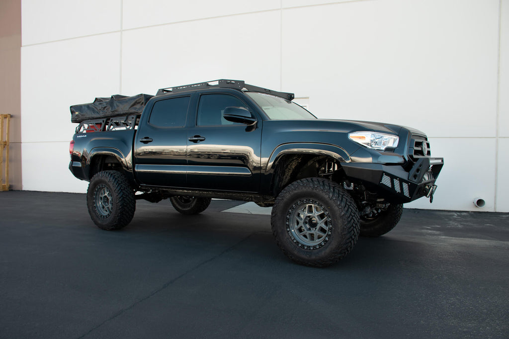 DV8 Offroad RRUN-01 20-22 JEEP GLADIATOR JT AND 15-21 TOYOTA TACOMA 2PC ADJUSTABLE OVERLAND RACK for Select Jeep Gladiator, Toyota Tacoma