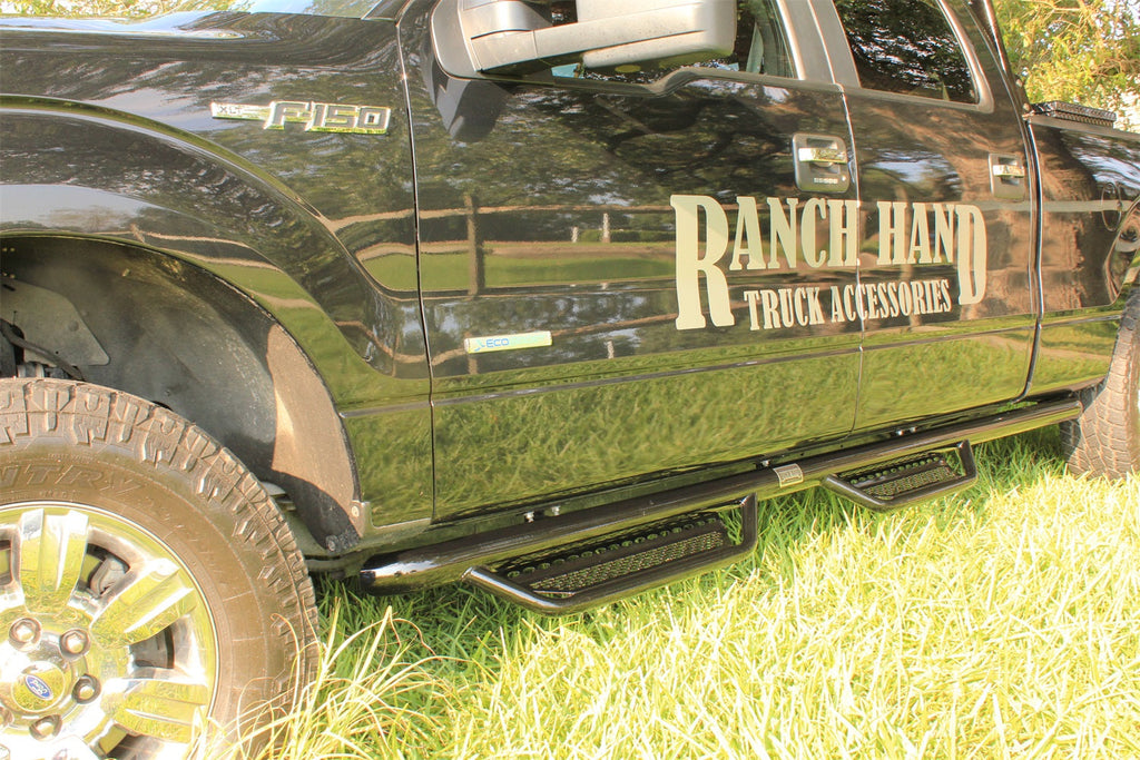 Ranch Hand RSF09HC5B4W Running Step 3 in. Round; 4 Step; - Truck Part Superstore