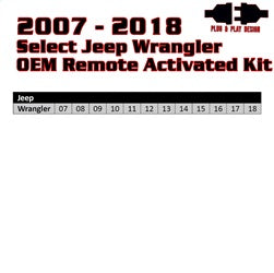 Kleinn Automotive Air Horns RSJKLR1 Remote Start for Select Jeep Wrangler, Jeep Wrangler JK