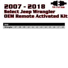 Load image into Gallery viewer, Kleinn Automotive Air Horns RSJKLR1 Remote Start for Select Jeep Wrangler, Jeep Wrangler JK