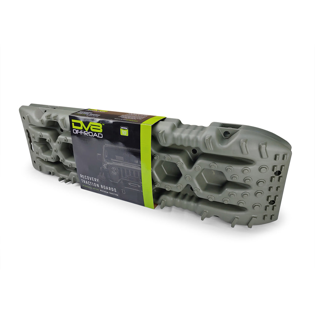 DV8 Offroad RTB1-01OL Traction Boards with Bag; Olive; Pair