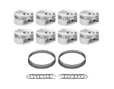 RACE TEC PISTONS 1000680 BBC Dome Piston Set 4.500 Bore +32.7cc