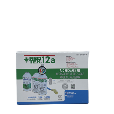 RED TEK Refrigerant 333 12a-Recharge & Hose/Gauge Kit