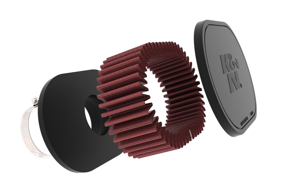 K&N RU-071V Universal Clamp-On Air Filter for Select BMW 2002, Fiat 128, Volkswagen Beetle, Volkswagen Transporter