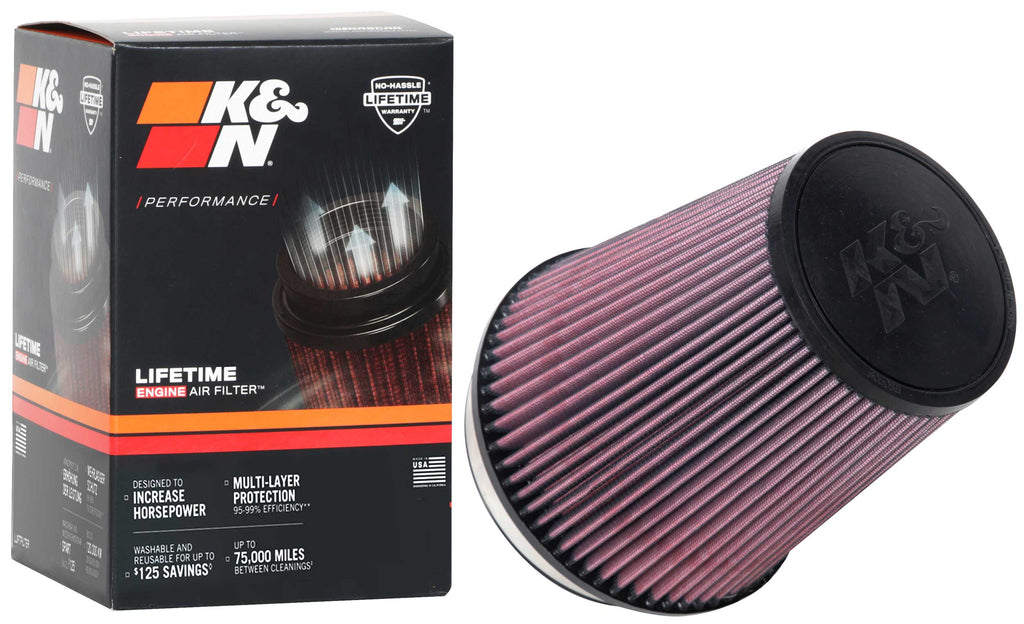 K&N RU-1020 Universal Clamp-On Air Filter
