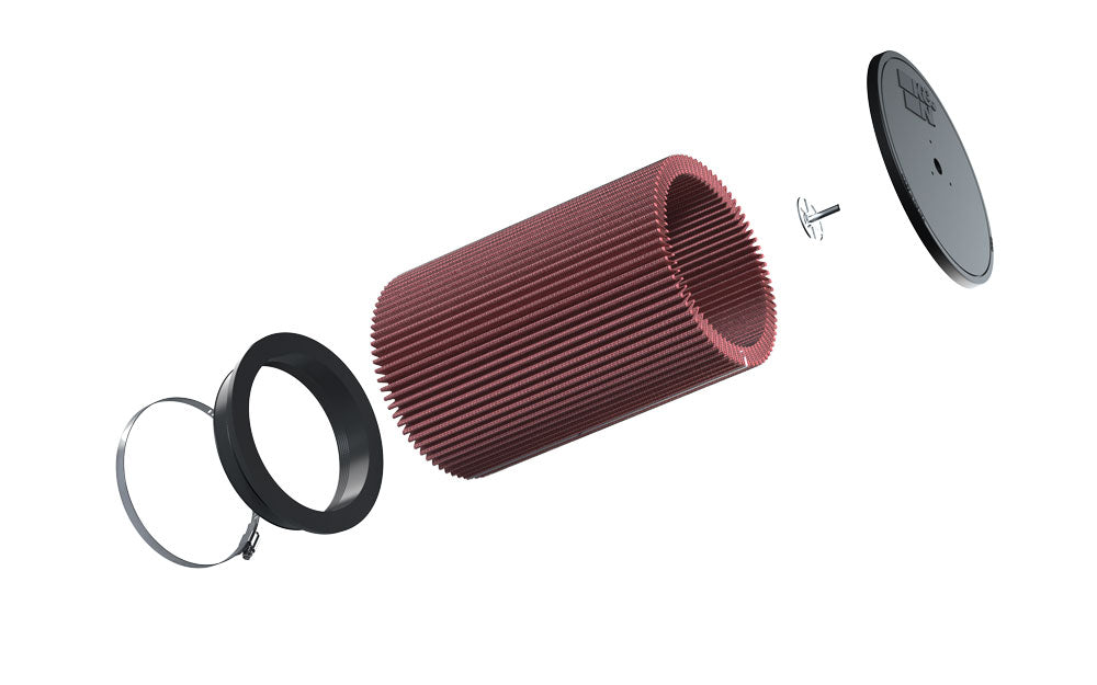 K&N RU-1026 Universal Clamp-On Air Filter