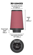 Load image into Gallery viewer, K&amp;N RU-1044XD Universal Clamp-On Air Filter