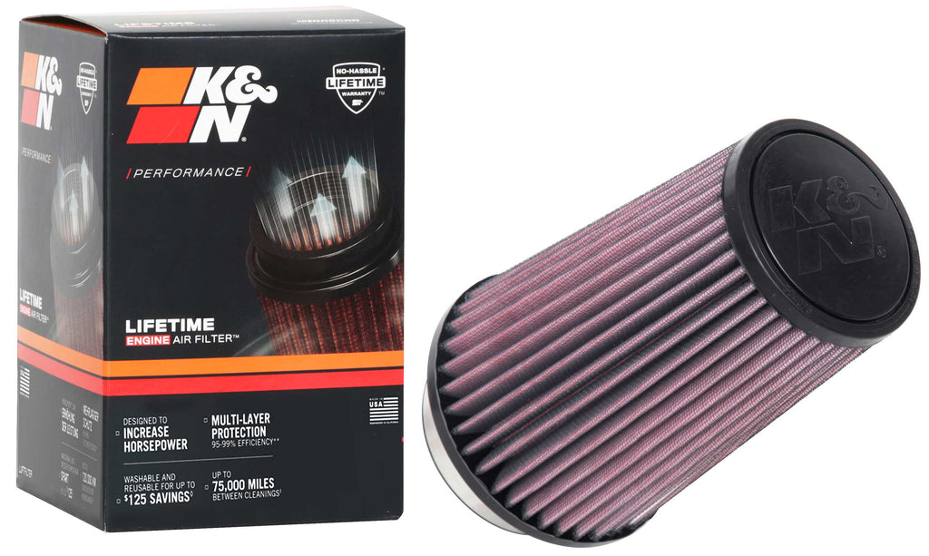 K&N RU-1045 Universal Clamp-On Air Filter