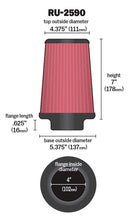 Load image into Gallery viewer, K&amp;N RU-2590 Universal Clamp-On Air Filter