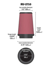 Load image into Gallery viewer, K&amp;N RU-2710 Universal Clamp-On Air Filter