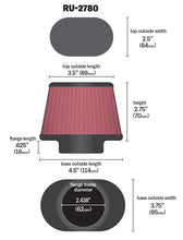 Load image into Gallery viewer, K&amp;N RU-2780 Universal Clamp-On Air Filter for Select Yamaha TDM850