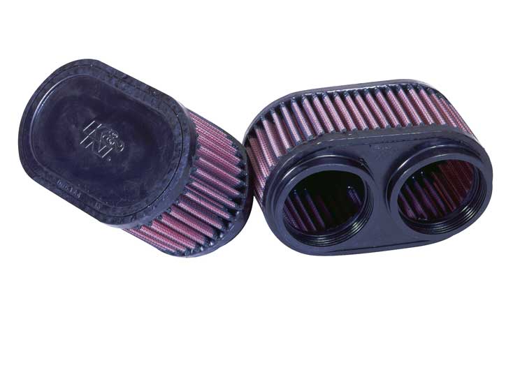 K&N RU-2922 Universal Clamp-On Air Filter for Select Suzuki GSF1200S Bandit, Suzuki GSX-R1100, Suzuki GSX-R750, Suzuki GSX600F Katana, Suzuki GSX750F Katana