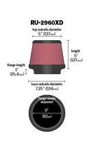 Load image into Gallery viewer, K&amp;N RU-2960XD Universal Clamp-On Air Filter