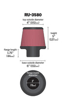 Load image into Gallery viewer, K&amp;N RU-3580 Universal Clamp-On Air Filter