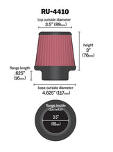 Load image into Gallery viewer, K&amp;N RU-4410 Universal Clamp-On Air Filter