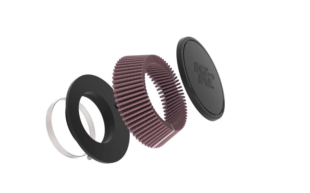 K&N RU-4480 Universal Clamp-On Air Filter