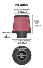 Load image into Gallery viewer, K&amp;N RU-4960 Universal Clamp-On Air Filter