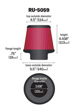 Load image into Gallery viewer, K&amp;N RU-5059 Universal Clamp-On Air Filter