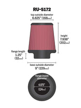 Load image into Gallery viewer, K&amp;N RU-5172 Universal Clamp-On Air Filter