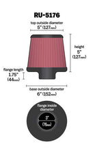 Load image into Gallery viewer, K&amp;N RU-5176 Universal Clamp-On Air Filter