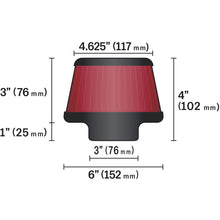 Load image into Gallery viewer, K&amp;N RU-5288 Universal Clamp-On Air Filter