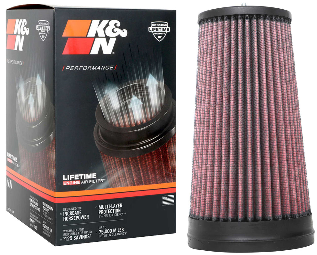 K&N RU-5291 Universal Clamp-On Air Filter
