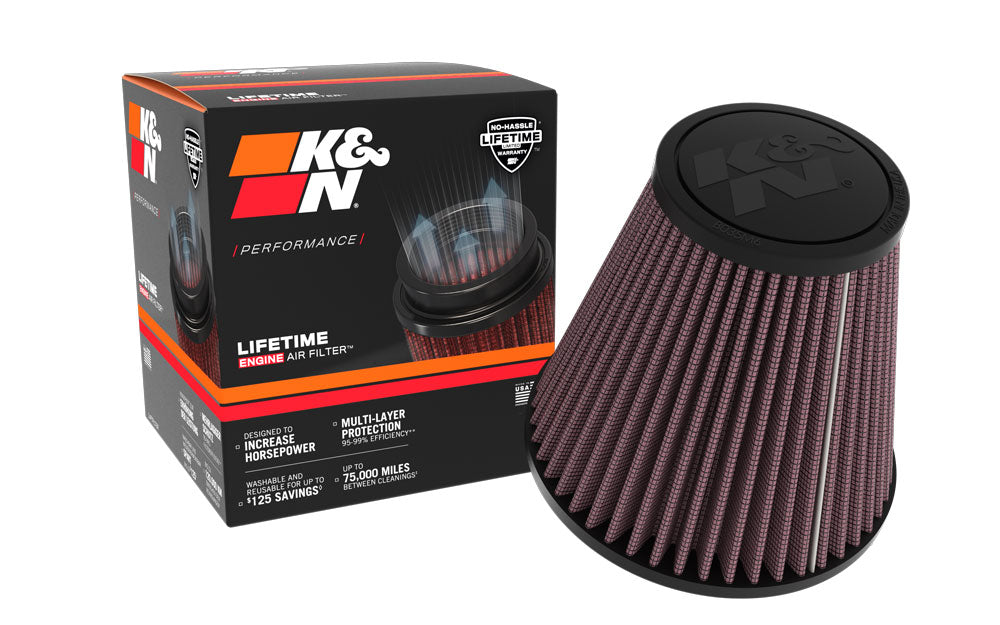 K&N RU-5296 Universal Clamp-On Air Filter