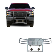Load image into Gallery viewer, Black Horse Off Road RU-CHSI07-B-PLB Rugged Heavy Duty Grille Guard Kit for Select Chevrolet Silverado