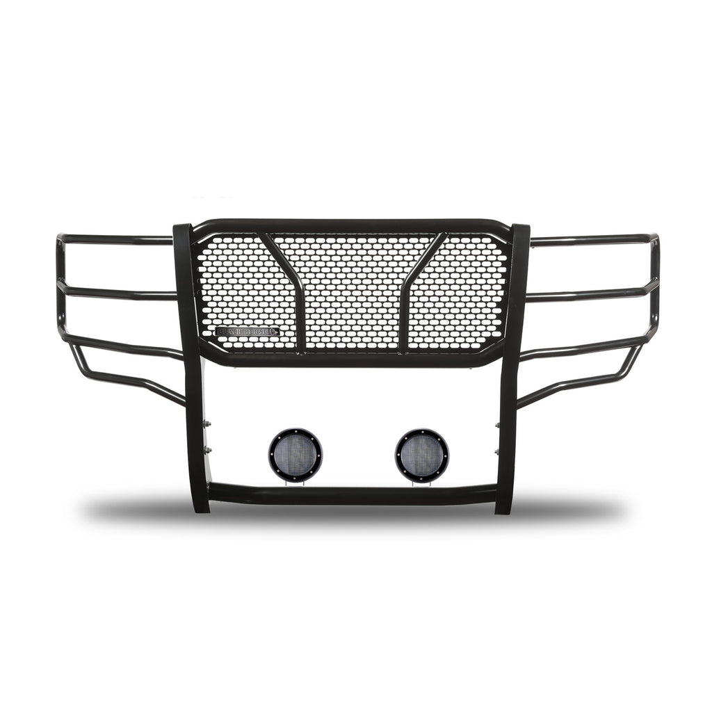 Black Horse Off Road RU-CHSI14-B-PLFB Rugged Heavy Duty Grille Guard Kit for Select Chevrolet Silverado 1500, Chevrolet Silverado LD