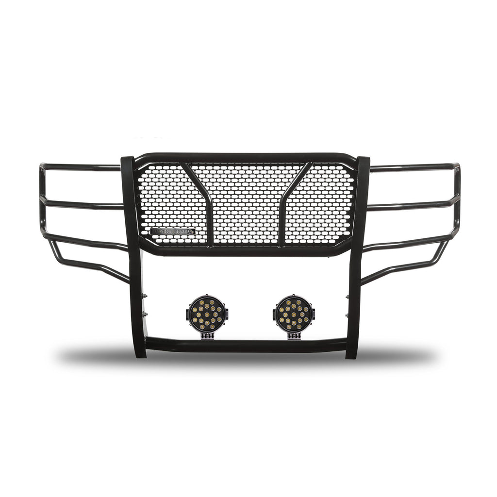 Black Horse Off Road RU-CHSI15-B-PLB Rugged Heavy Duty Grille Guard Kit for Select Chevrolet Silverado HD, Chevrolet Silverado HD