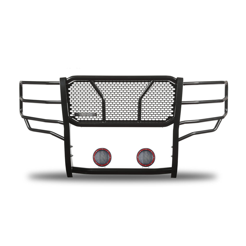 Black Horse Off Road RU-CHSI15-B-PLFR Rugged Heavy Duty Grille Guard Kit for Select Chevrolet Silverado HD, Chevrolet Silverado HD