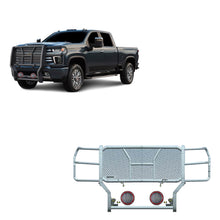 Load image into Gallery viewer, Black Horse Off Road RU-CHSI30-B-PLFR Rugged Heavy Duty Grille Guard Kit for Select Chevrolet Silverado HD, Chevrolet Silverado HD
