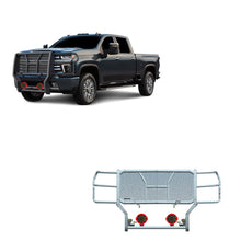 Load image into Gallery viewer, Black Horse Off Road RU-CHSI30-B-PLR Rugged Heavy Duty Grille Guard Kit for Select Chevrolet Silverado HD, Chevrolet Silverado HD