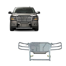 Load image into Gallery viewer, Black Horse Off Road RU-CHTA07-B-K2 Rugged Heavy Duty Grille Guard Kit for Select Chevrolet Avalanche, Chevrolet Suburban 1500, Chevrolet Tahoe