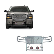 Load image into Gallery viewer, Black Horse Off Road RU-CHTA07-B-PLFR Rugged Heavy Duty Grille Guard Kit for Select Chevrolet Avalanche, Chevrolet Suburban 1500, Chevrolet Tahoe