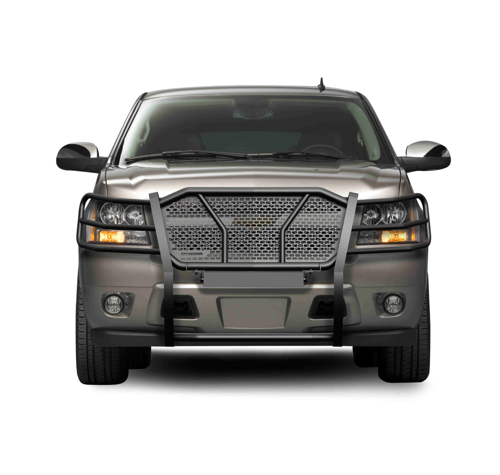 Black Horse Off Road RU-CHTA07-B Rugged Heavy Duty Grille Guard for Select Chevrolet Avalanche, Chevrolet Suburban 1500, Chevrolet Tahoe