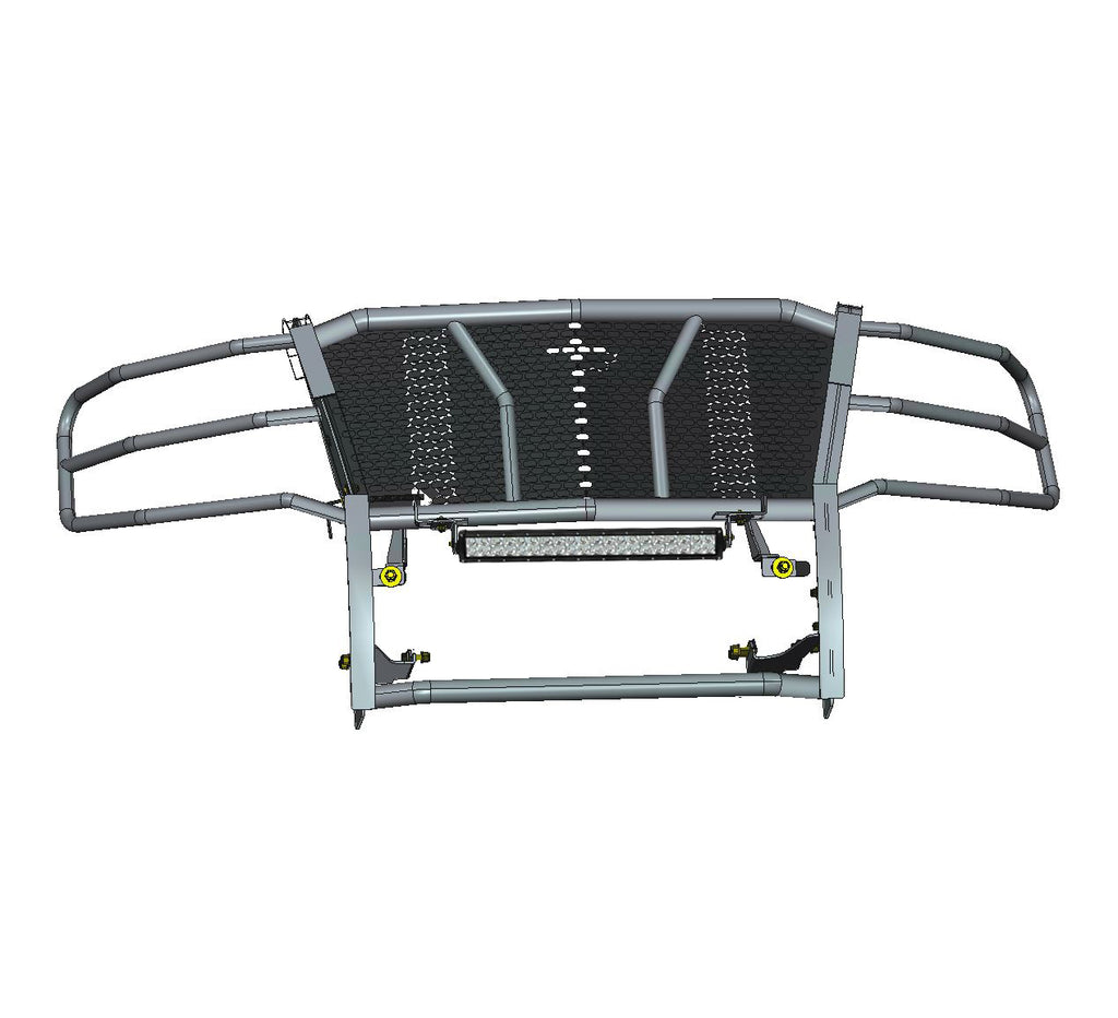 Black Horse Off Road RU-CHTA15-B-K1 Rugged Heavy Duty Grille Guard Kit for Select Chevrolet Suburban, Chevrolet Tahoe